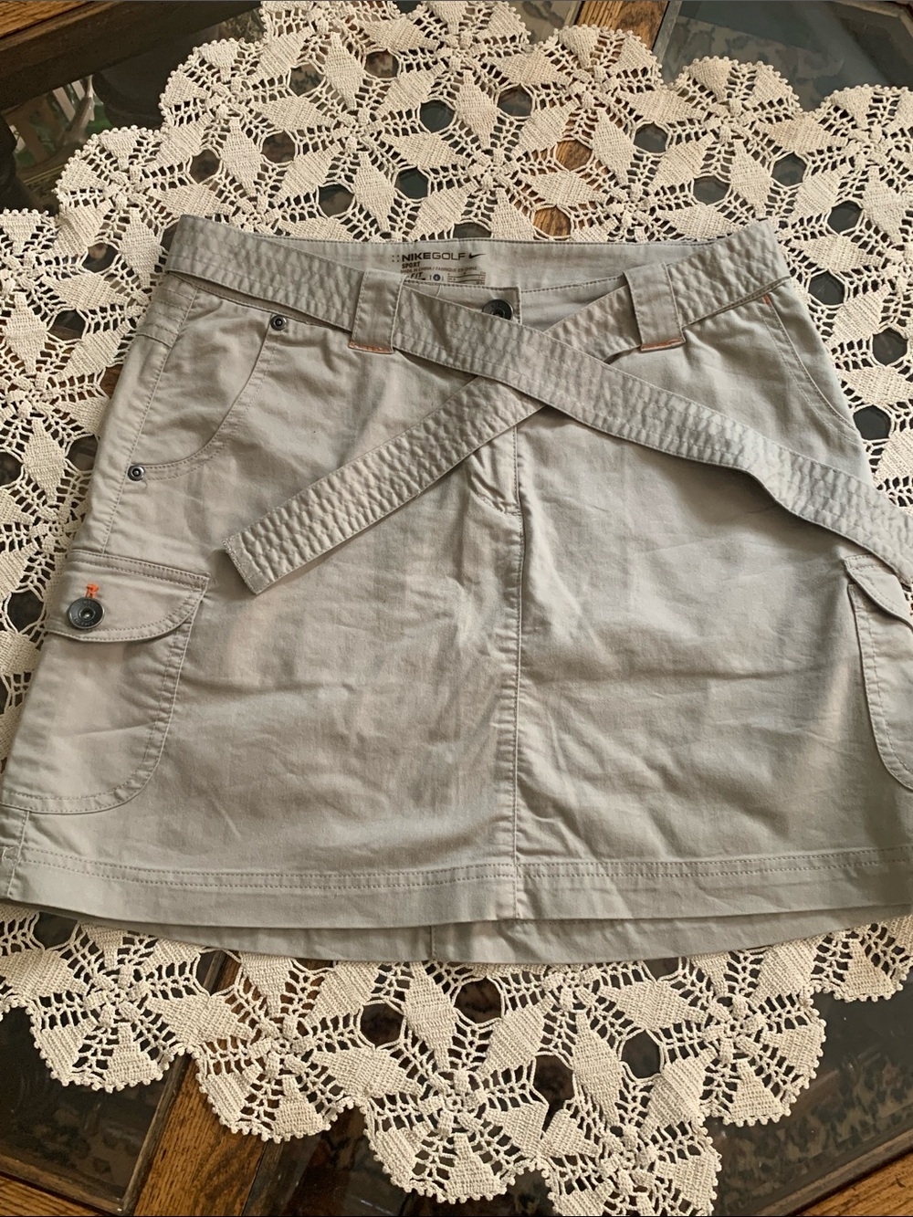 Nike Golf Light Khaki Dri-FIT Sport Skirt